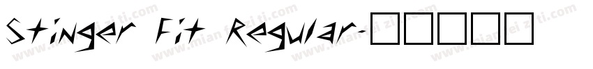 Stinger Fit Regular字体转换